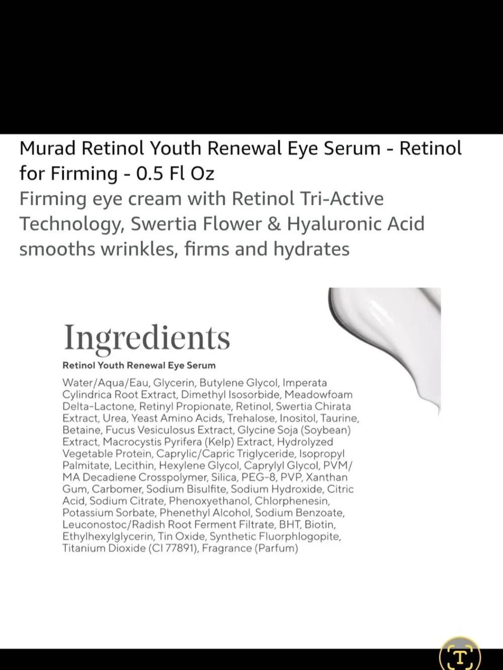 Murad Retinol Youth Renewal Eye Serum - Green